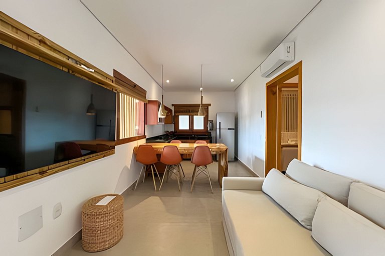 Apê de charme em condomínio exclusivo na R. Mucugê