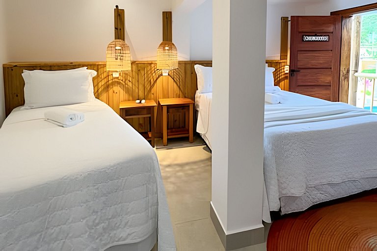 Na vibe de Arraial | Suíte c/ 2 piscinas na Mucugê