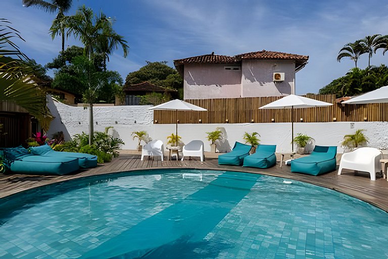 Na vibe de Arraial | Suíte c/ 2 piscinas na Mucugê